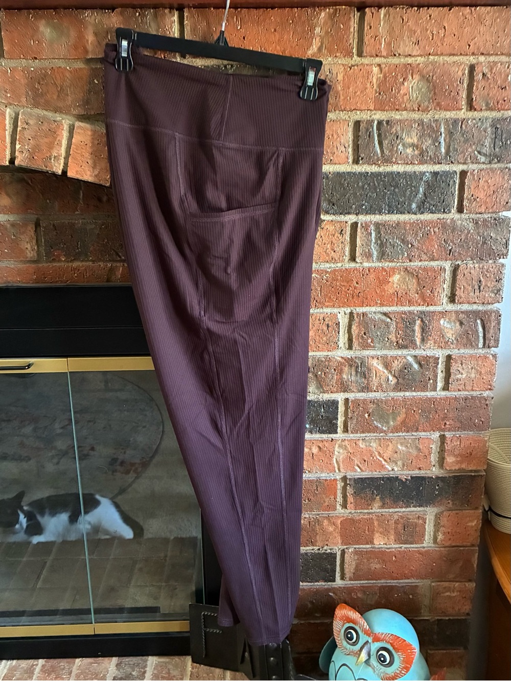 Maurices High-Waist Burgundy Leggings